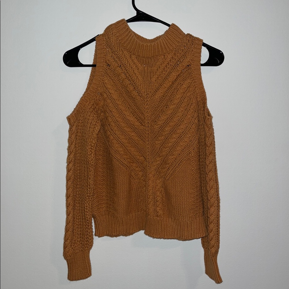 aeropostale , burnt orange color , cut out shoulders style